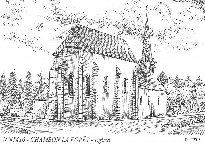 N 45416 - CHAMBON LA FORET - église